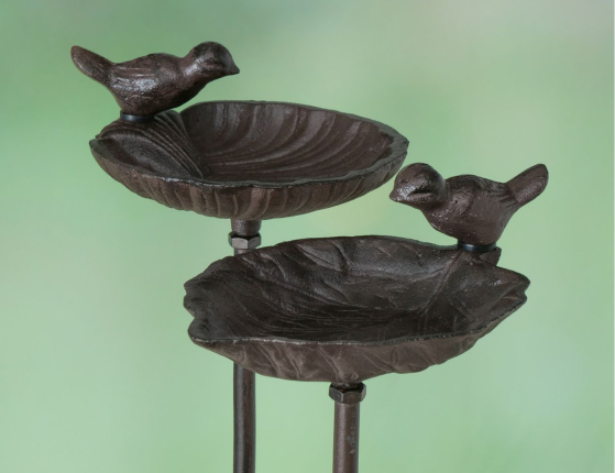 Декоративная поилка для птиц СПЕРРОУ СТИВ на штекере, металл, 98х20 см