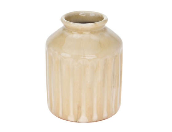 Декоративная ваза ЛОРИН, керамика, кремовый, 10 см