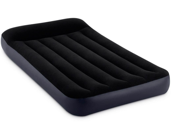 Односпальный надувной матрас INTEX Pillow Rest Classic Airbed (Twin), 99х191x25 см с подголовником